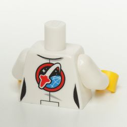 LEGO PART 973c27h01pr2999 Torso Lab Coat over Medium Blue Shirt, ID ...