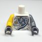 Torso, Odd Arms, Robe, Mechanical Parts, Gold Lion Emblem Print, Left Flat Silver Arm, Right Yellow Arm, Black Hands