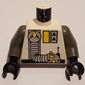 Torso Exploriens Logo, Yellow Accents, Silver Hose Print, Dark Gray Arms, Black Hands