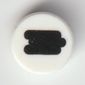 Tile Round 1 x 1 with Black Rectangle / Puzzle Piece print
