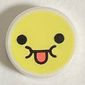 Tile Round 1 x 1 with Smiley, Sticking Out Tongue Face print