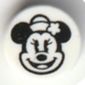Tile Round 1 x 1 with Classic Minnie Mouse print