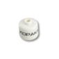 Pen Bead, Round Large, Curved Edges / Cylinder with 'KOPAKA' Print