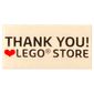 Tile 2 x 4 with 'THANK YOU! LEGO STORE' print