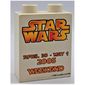 Duplo Brick 1 x 2 x 2 with 'LEGOLAND CALIFORNIA 2004' / 'STAR WARS Weekend 2005' print