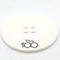 Plate Special Round 8 x 8 with 2 x 2 Center Studs with Disney 100 Print