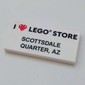 Tile 2 x 4 with 'I Heart LEGO STORE Scottsdale Quarter, AZ' print