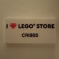 Tile 2 x 4 with 'I heart LEGO® STORE CRIBBS' Print