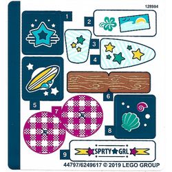 Sticker Sheet for Set 41364-1