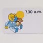 Activity Card, Time-Teaching 12-Hour Clock 7.30 a.m.