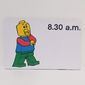Activity Card, Time-Teaching 12-Hour Clock 8.30 a.m.