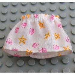 Belville, Skirt, Adult, Short, Clam and Starfish Print