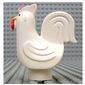 Duplo Animal Chicken / Rooster, Large Tail, Lobe Comb, with Stud Holder on Bottom, without Base