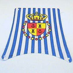 Sail, Main, with Blue Stripes and Crown Shield Print