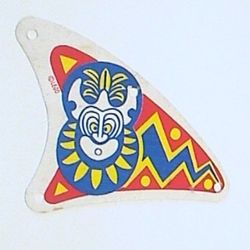 Sail, Triangular, Curved with Islander Print