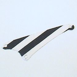 Sail, Triangular, Small with Black Stripes Print