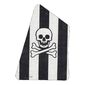 Sail, with 4 Holes, and Black Stripes, Skull and Crossbones Print