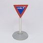 Road Sign Old Triangle Inverted with Halt Print & Type 1 Base
