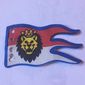 Flag 8 x 5 Wave with Royal Knights Lion Head on Red/White