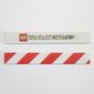 Barrier, Lego and Racers Logos One Side, Red Danger Stripes on Reverse