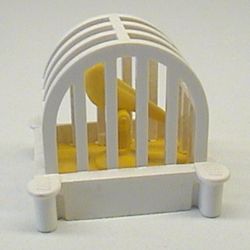 Belville / Fabuland, Animal / Creature Accessory, Birdcage with Yellow Bird