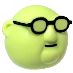 Minifig Head Special (Dr. Bunsen Honeydew)
