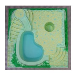 Baseplate Raised with Steps and Pool Print
