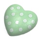 Clikits Icon, Heart 2 x 2 Large with Pin, White Spots Print