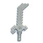 Weapon Sword with Bend Tip, Pixelated