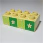 Duplo Brick 2 x 4 with Flower Wallpaper Print