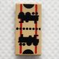 Tile 1 x 2 with Two Locomotives Print (Train Ticket)