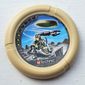 Large Figure Throwing Disk, Granite / Rock, 3 Pips, Granite Throwing Disk Print
