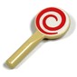 Equipment Signal Paddle with Red and White Spiral Print