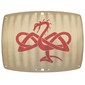 Sail, Rectangle, Curved with Viking Snake Print