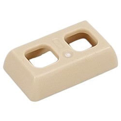 LEGO part 65753 Minifig Hipwear Skirt Short, Angular in Brick Yellow/ Tan