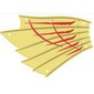 Sail 27 x 20 with Dark Tan/Red Lines print (Destiny Bounty)