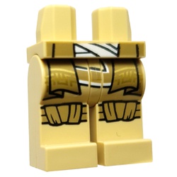 LEGO part 106865 MINI LOWER PART, NO. 2608 in Brick Yellow/ Tan