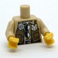 Torso Shirt, Dark Tan Vest, Pockets, Radio, Dark Brown Belt print, Tan Arms, Yellow Hands