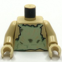 Torso Tatty Tunic Print (Dobby), Tan Arms and Hands