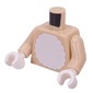 Torso, White Furry Chest print, Tan Arms, White Hands