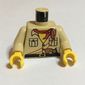 Torso Shirt, Yellow Neck, Red Bandana, Gun / LEGO Logo on Back Print, Tan Arms, Yellow Hands