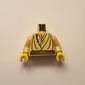 Torso Layered Shirt, Brown Belt and Padawan Braid Print (Obi-Wan), Tan Arms, Yellow Hands