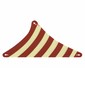 Sail, Triangular, 20 x 16, with Dark Red Stripes print