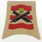 Sail, Square, 25 x 25 with Crossed Cannons Print