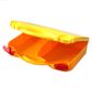 Storage Case, with Rounded Corners, Yellow Lid, Red Latches