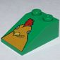 Slope 33° 3 x 2 Smooth with McDonald's Chicken Head Print