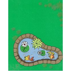 Playmat, Grass and Pond Print