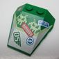 Wedge Sloped 4 x 4 Triple, Stud Notches with Ninja, 05, Red Sticker print