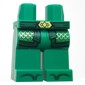 Hips and Green Legs with Robe Ends, Gold Decorations, Dark Green Trim, Sash print