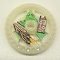 Technic Disc 5 x 5 Notched, Laser with Robot print